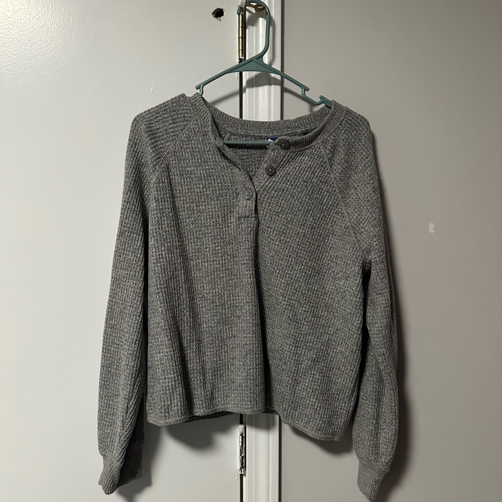 Old Navy Heather Gray Knit Top